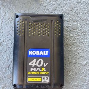Kobalt 40v battery 2.0 AH